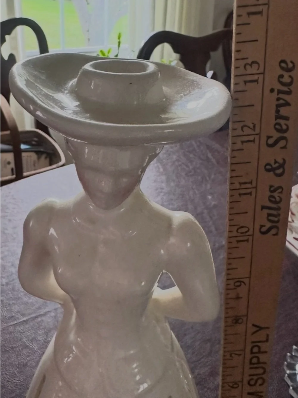 Cream Ceramic Napkin Doll Home Accent
